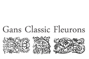 Gans Classic Fleurons: A Timeless Addition to Design and Typography